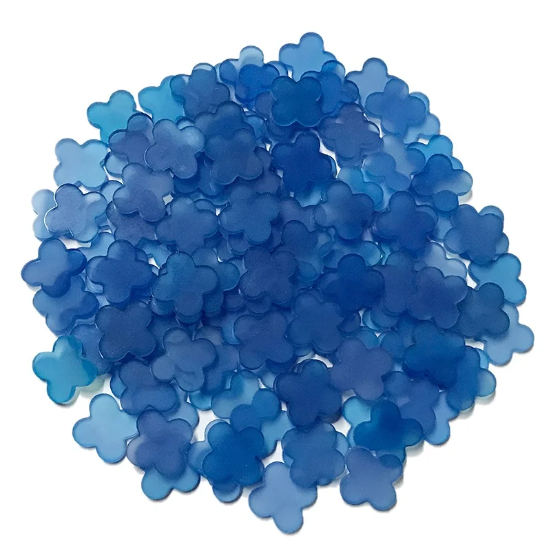 

Blue agate four leaf clovers,customized stone clovers