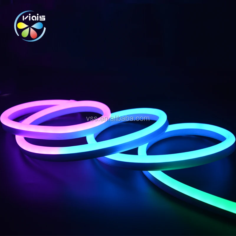 12V/24V IP68 PVC Silicone 5050 RGB Pixel Addressable Neon Flexible Led Strip Light