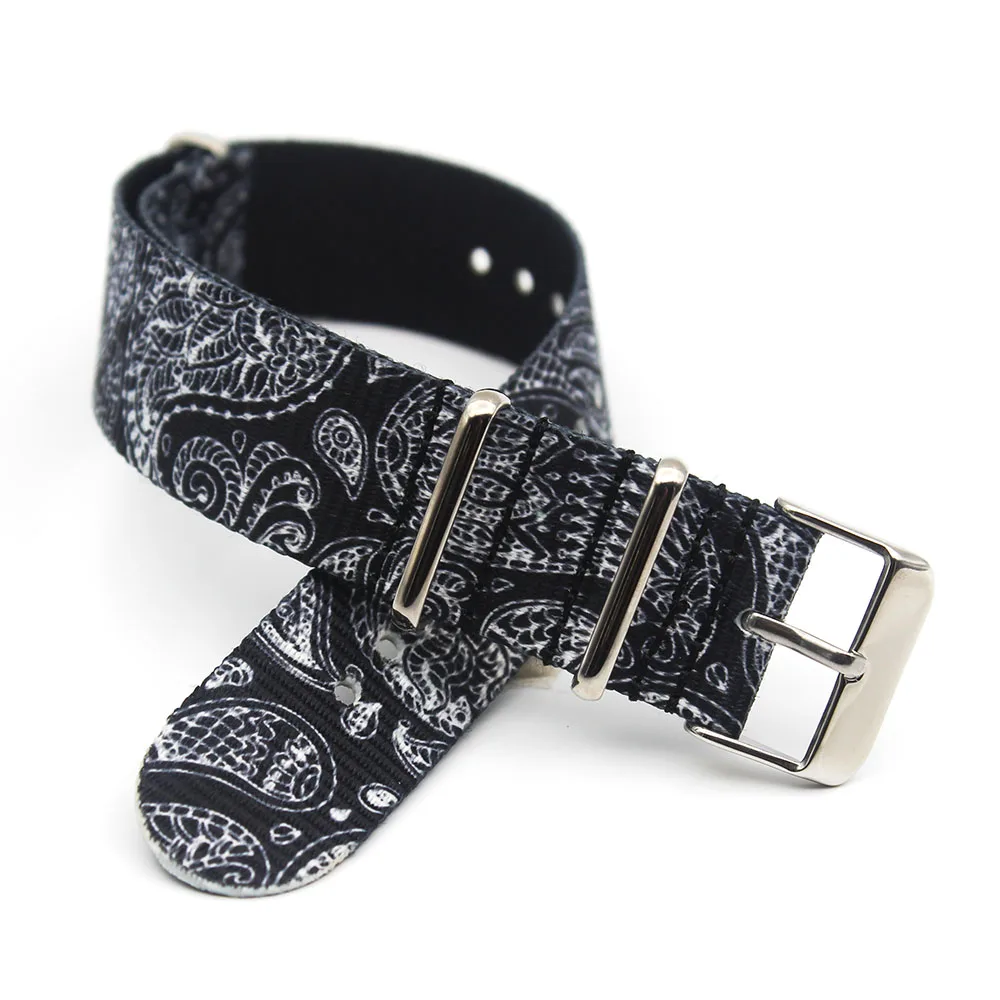 

Wholesale Bulk Print Nylon Band 20mm one piece Watch Strap