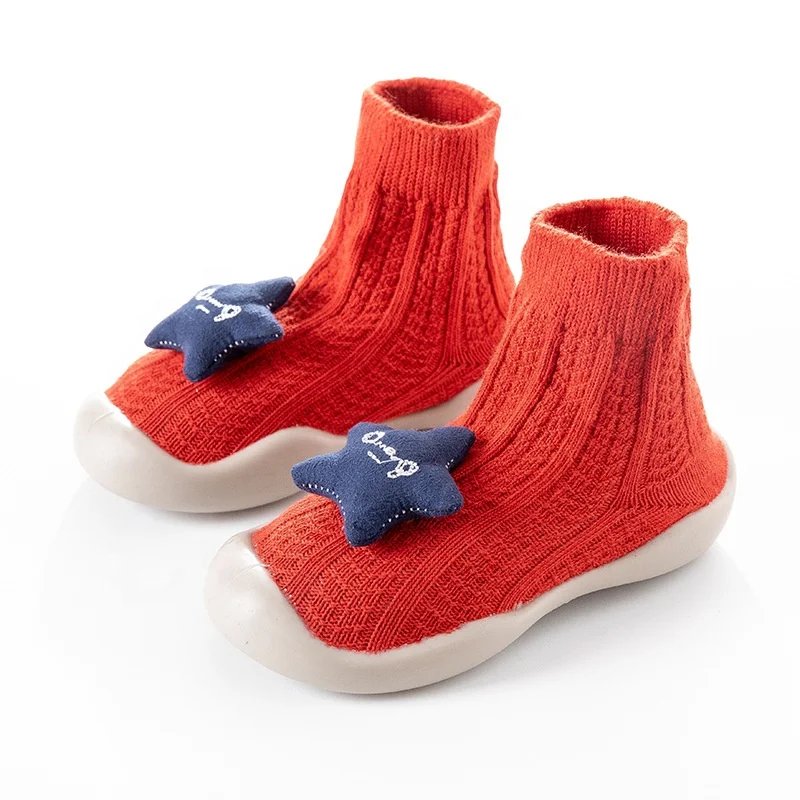 

New arrival 6-24 moths skidproof TPU sole infant pre walk baby first walk prewalker boy and girl baby boots shoes supplier