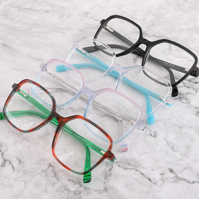 

YC Europe popular fashion girls gradient color eyeglasses frames square eyewear acetate optical glasses frames
