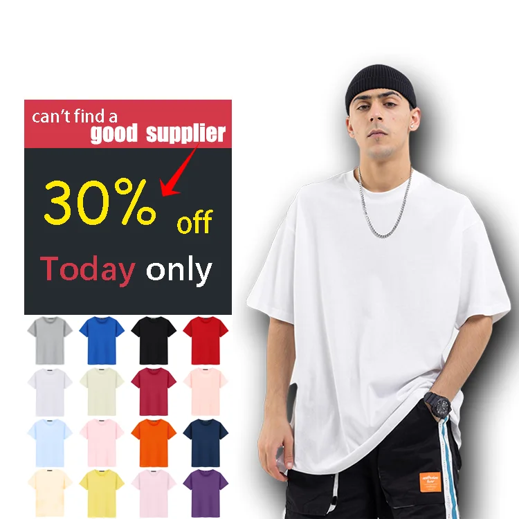 

High quality 100% cotton tshirt custom men basic white blank t-shirts white t-shirts plain for printing logo