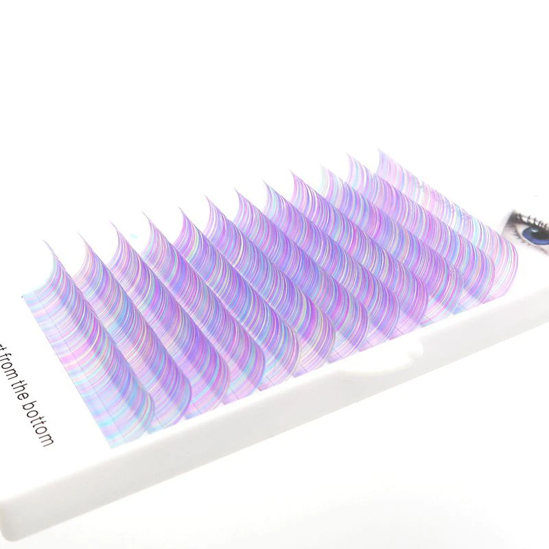 

4d 20-25mm Color Eyelash Extension Korean Tray Eye Mask Grafting Lashes Set
