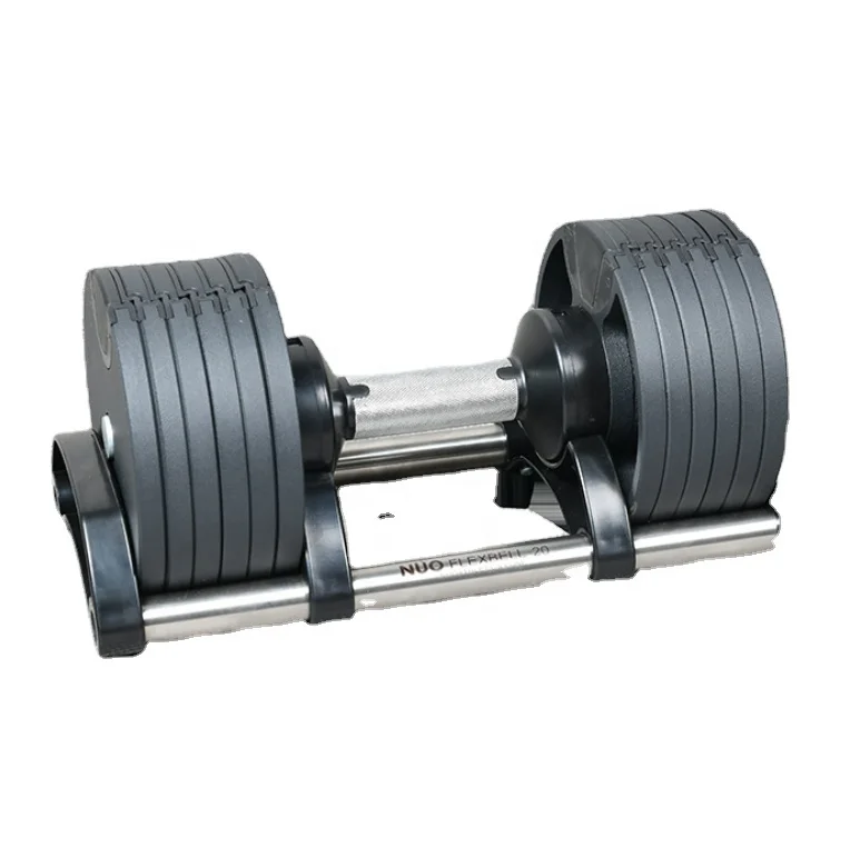 

Wholesale Weight Dumbbell Gym 24kg Adjustable Dumbbell Set with Rack, Black