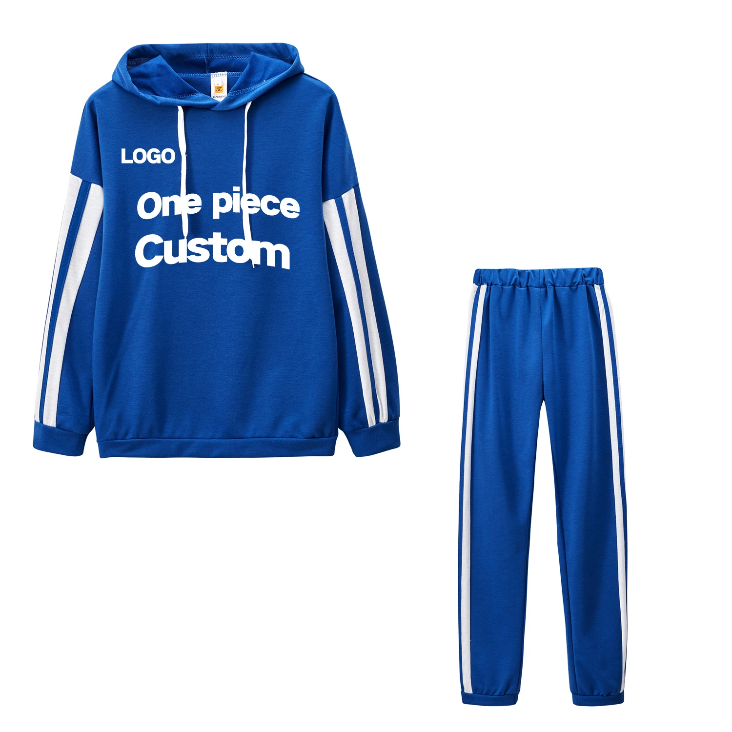 

2021 High Quality Custom Hoodie Long Sleeve Hooded Fleece Women's Round Neck Sweater Women'S Casual Loose Two-Piece Suit