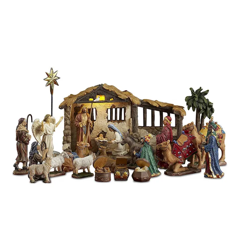 Polyresin/resin Outdoor Nativity Set 23 Pieces,5-inch The Real Life ...