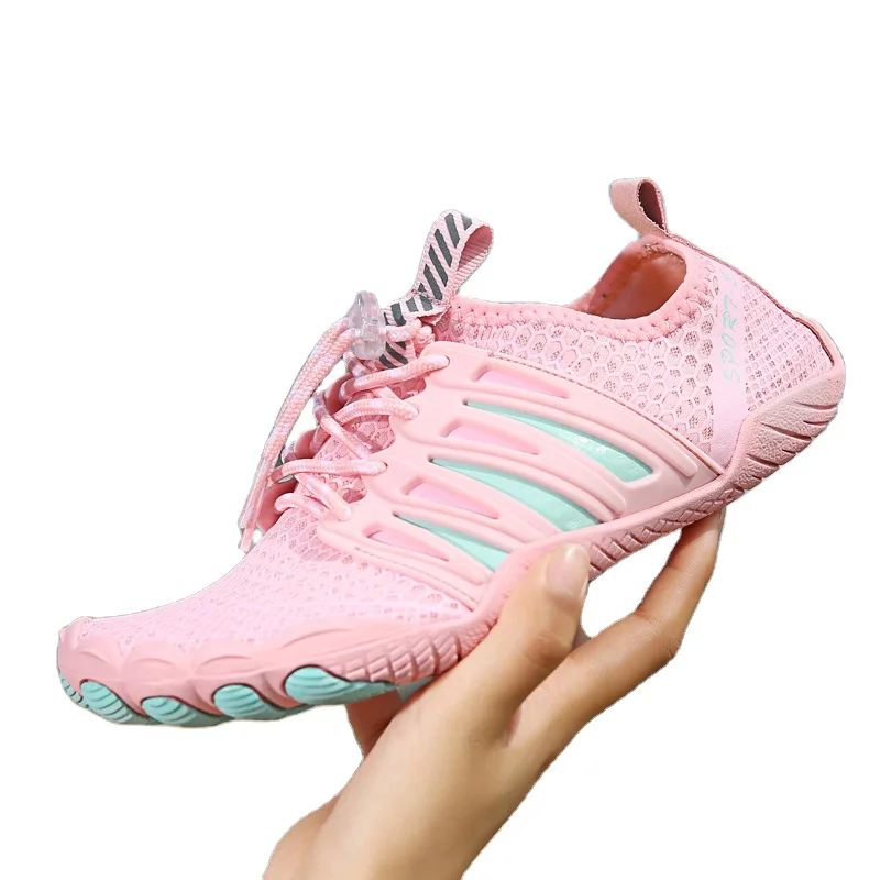 

OEM partner light aqua children water shoes barefoot running shoes for 100% safety