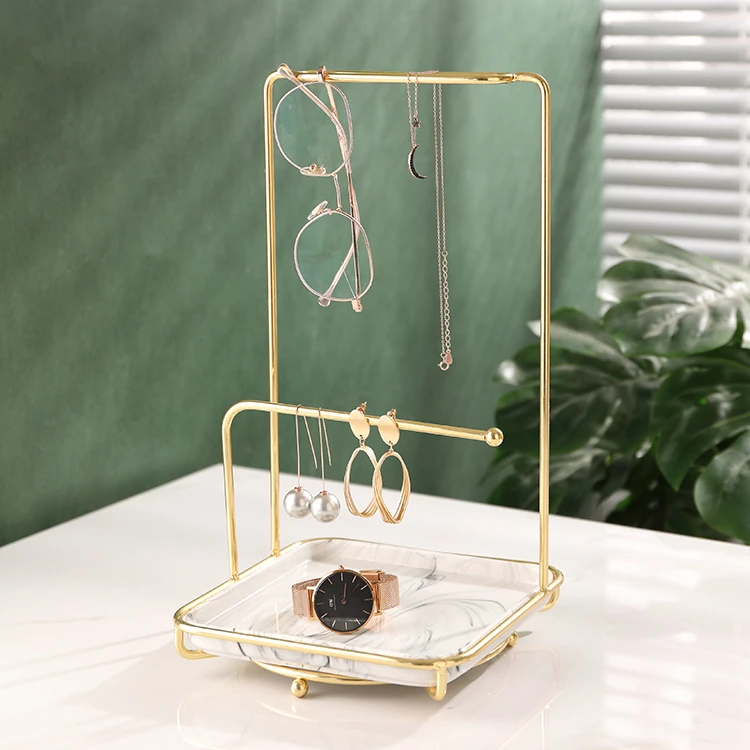 

Stand Marble T Bar Hanging Earrings Display Stand Marble Jewelry Stand Holder