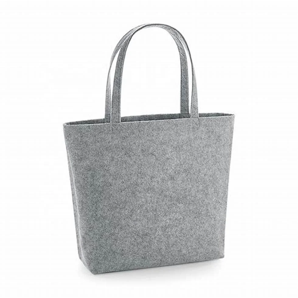 

ladies women handbags felt shopping tote bag leisure felt fabric bag, Customized color