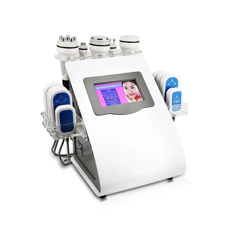 40K Ultrasonic Liposuction Cavitation 8 Pads Laser Vacuum Rf Skin Care Salon Spa Slimming Machine Beauty Equipment