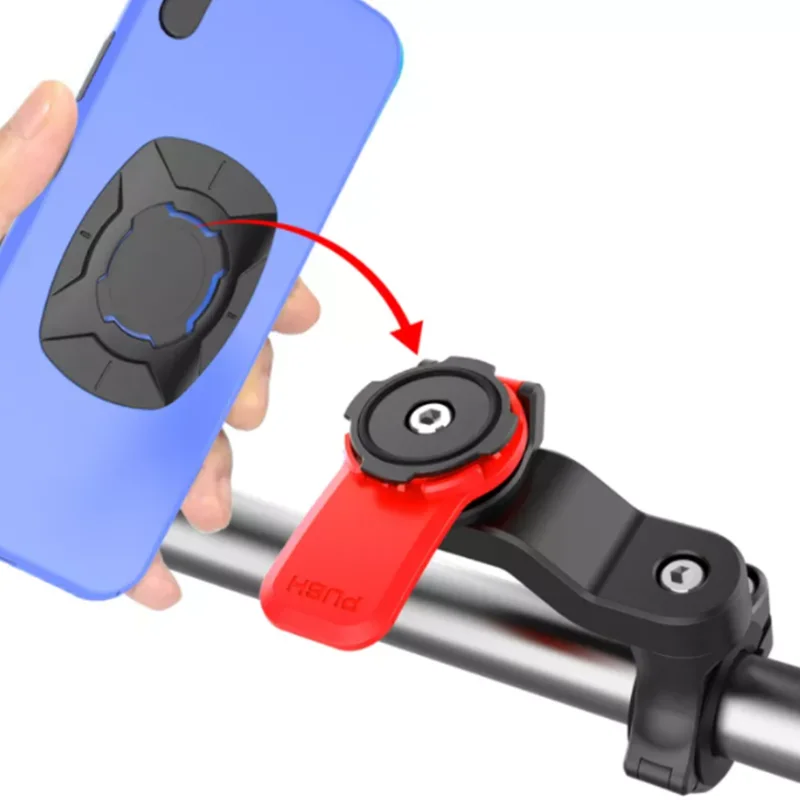 

Universal 4 - 7.2 Inches Abs Phone Case 360 Rotation quick Corner Twist Lock Motorcycle Bike Phone Mount Holder