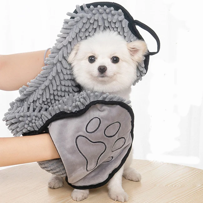 

Manufacturer Wholesale Absorbent Bath Towels Large Quick-Drying Cat Pet Cleaning Supplies Dog Microfiber Towel, Multi colors