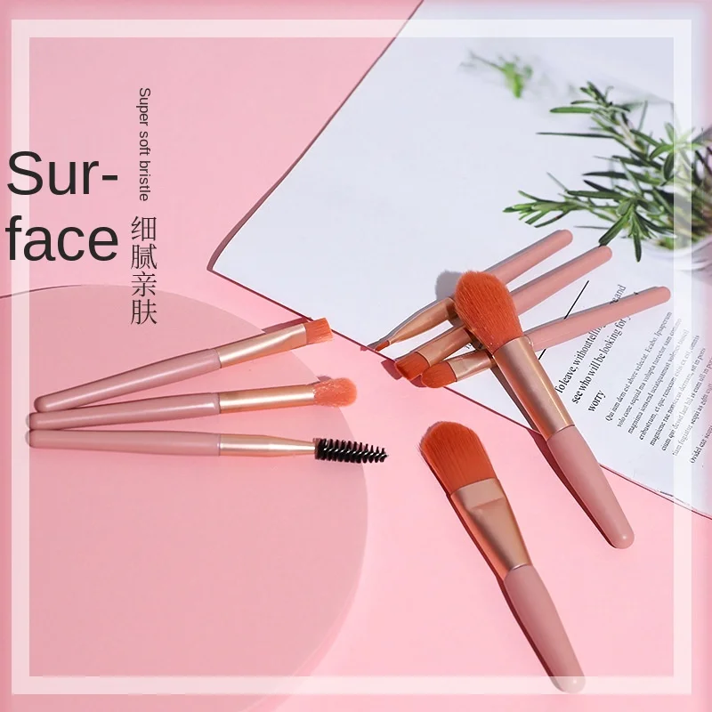 

Factory direct sale 8 mini makeup brush beauty tools portable soft hair eye shadow brush, As picture show