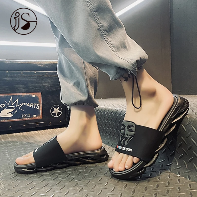 

2021 fashion casual sandals man soft comfort rubber slippers cushioning lightweight slides men, Customized color