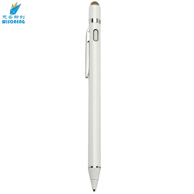 

1.45mm Active Capacitive Touch Screen Stylus Pen for ipad iphone Tablet High Sensitive for Drawing and Handwriting Metal Pen, Black/white