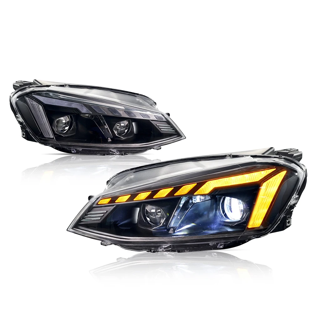 

Pair of Car Headlight Assembly For VW GOLF 7 2014-2017 Car Front Light Plug&Play Auto LED Head Lamp System