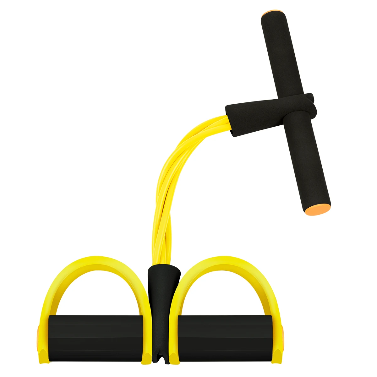 

Segorts Home Fitness Equipment Sit Up 4 Tubes Pull Rope Foot Pedal Resistance Band, Pantone color