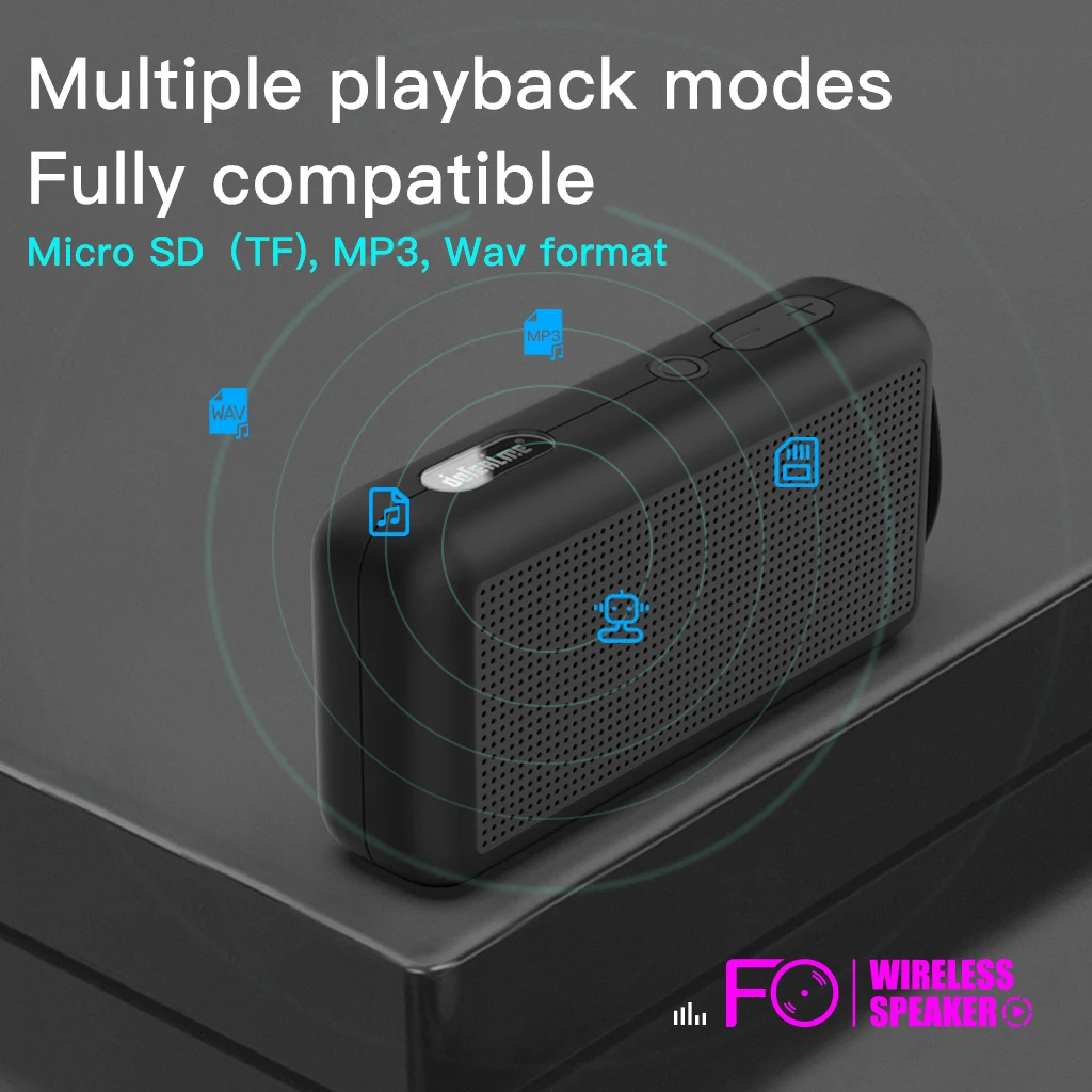 Cheap music mini subwoofer handsfree wireless bluetooths speaker YZF0 with TF card - ANKUX.COM