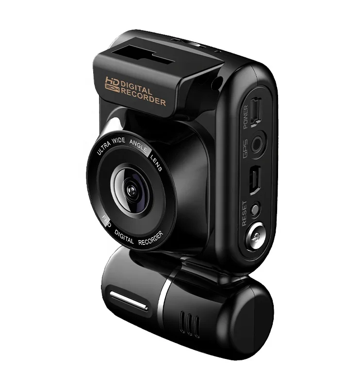 摩托车短跑相机双镜头 2 内置 gps 轨道迷你隐藏镜子 dvr 与 wifi