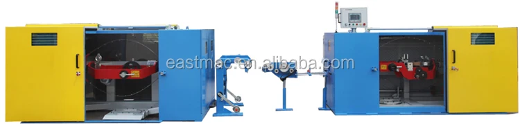 high precision double twist bunching machine with back-twist pay-off