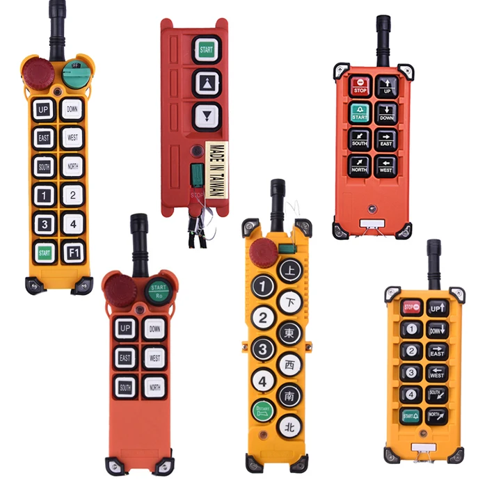 

F24-12D Telecontrol 12 button two speed overhead crane industrial radio 433mhz wireless crane winch remote controller