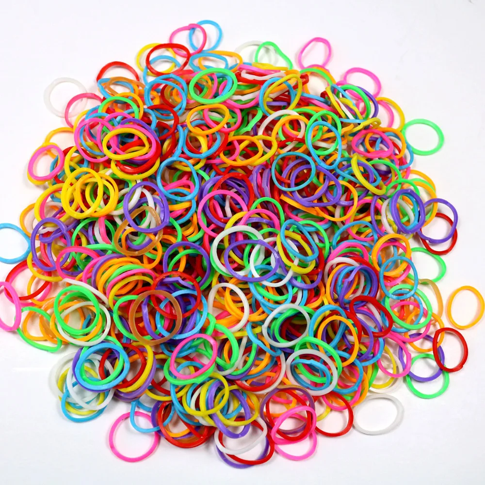 

200pcs Puppy Cat Hair Colorful Rubber Bands Colored Top Elastic for Dog Grooming Bows Accessories Pet Products
