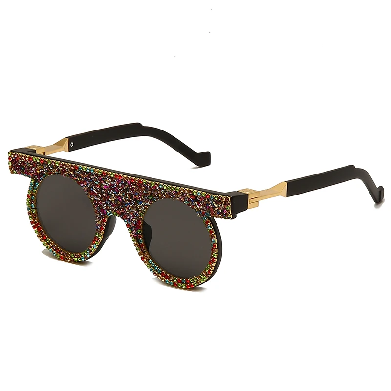 

NWOGLSS 1786 Hip Hop Diamond One Piece Shades Sunglasses 2021