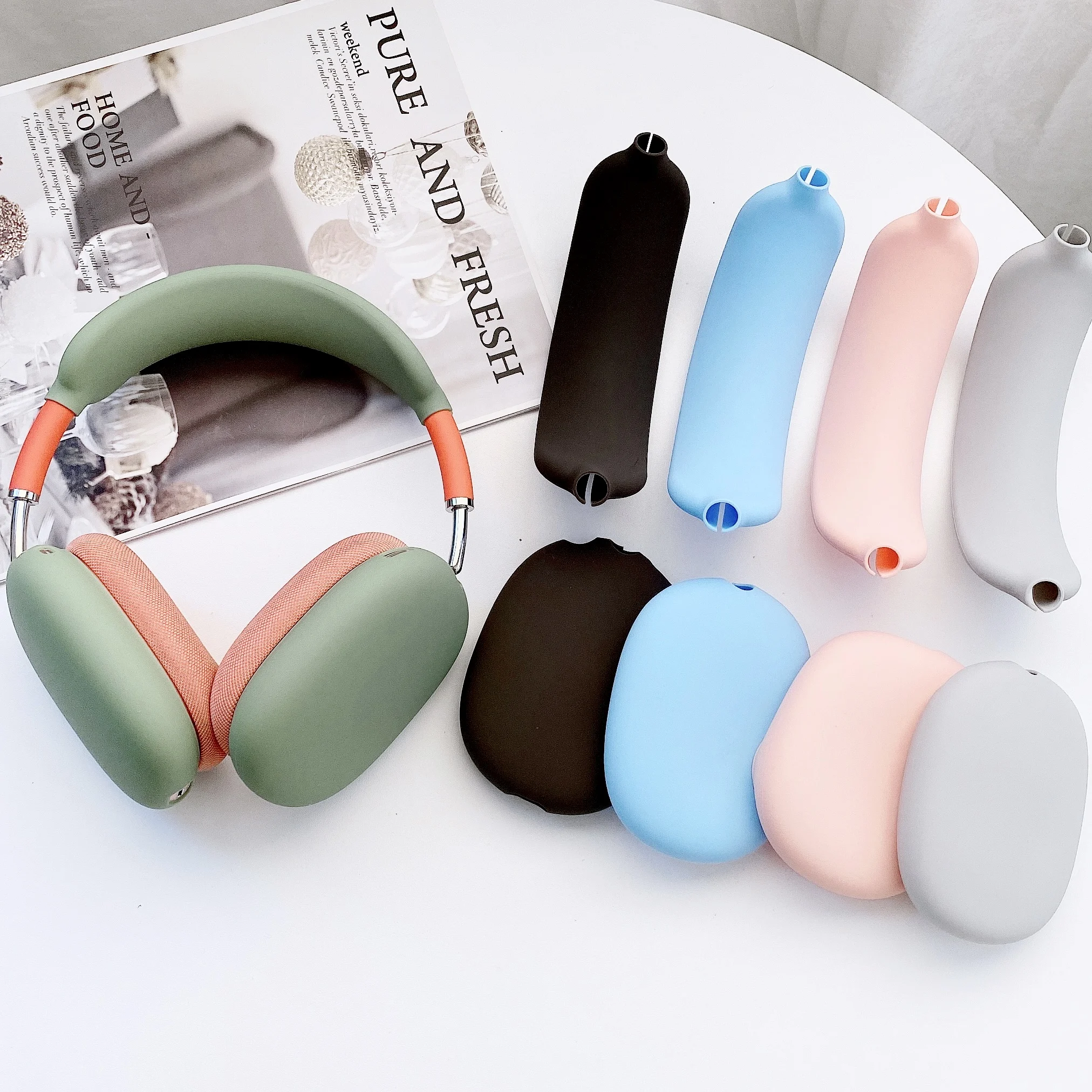 

wholesale custom for airpods max cover silicone for airpods max case 3 in 1 luxury for airpods max case