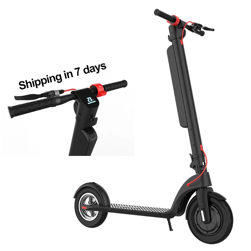 

X8 Electric Mobility Scooter 10Ah 10Inch Two Wheel Folding Electric Scooters For Adult Foldable, Black