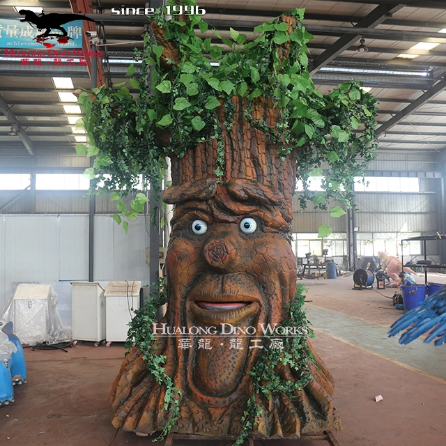 Amusement Park Custom Attraction Cartoon Artificial Talking Tree