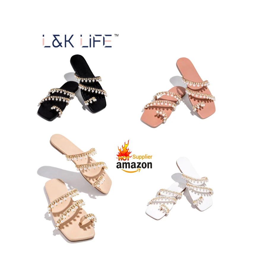 

New soft slides female bling glitter trendy summer ladies diamond rhinestone flat women slippers sandals
