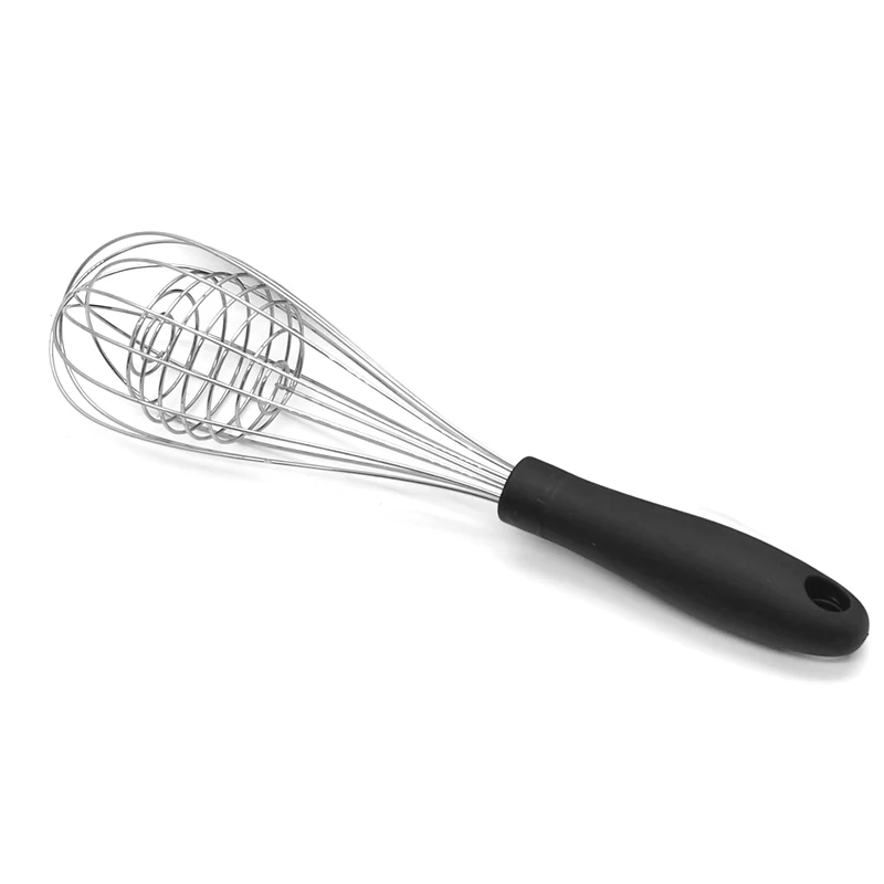 

Wholesale Mini Handheld Stainless Steel Wire Egg Beater, Metal Ball Whisk, Custom color
