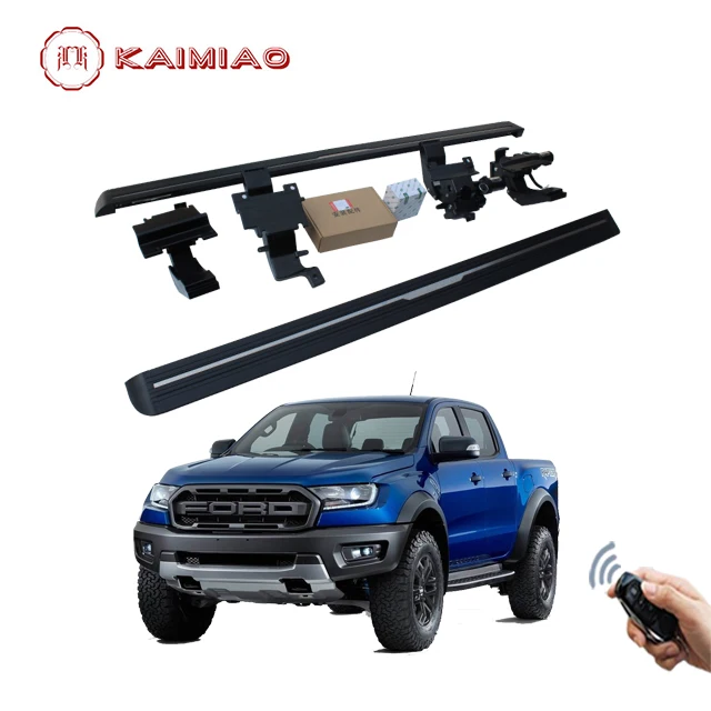 

For Ford Ranger 2015+ Powered Side Step Carbon Fiber Printed Electric Running Board, Black