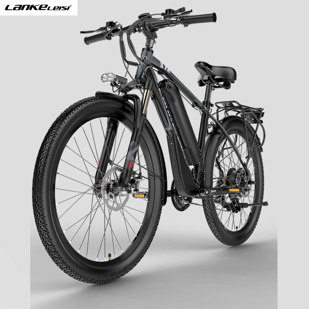 LANKELEISI T8 21 Speed electric mountain bike e bike 500w 48V 13ah lithium battery ebike 26 inch electric bicycle