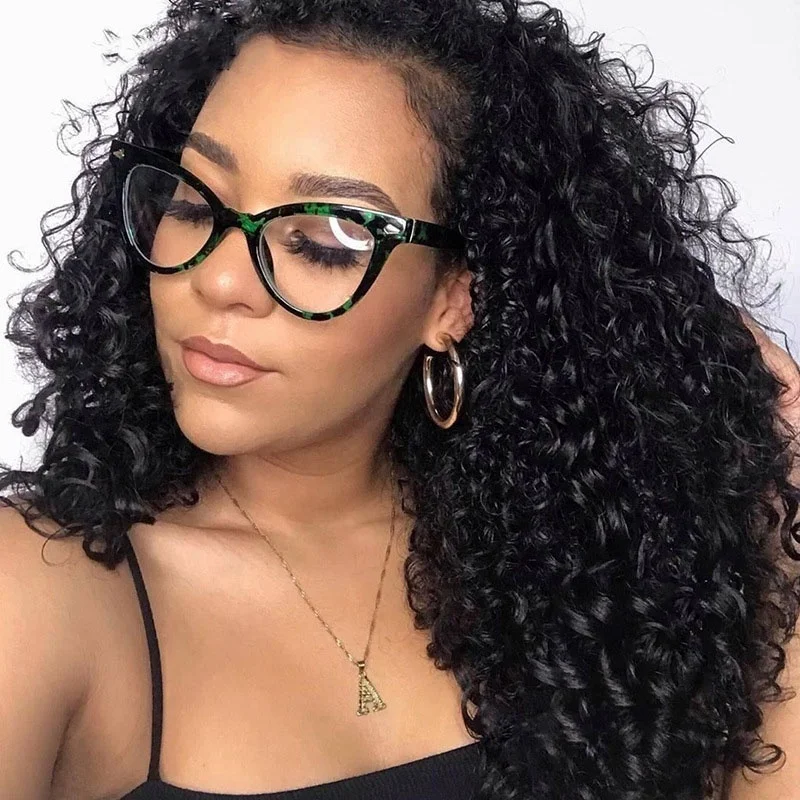 

New big frame eye model INS style sunglasses rice nail decorative personality wild blue light flat glossy, As you see