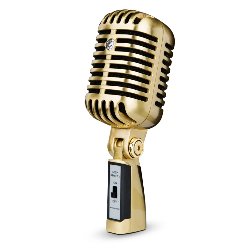 

GAM-FG01professional retro recording condenser microphone studio for broadcasting, Gold