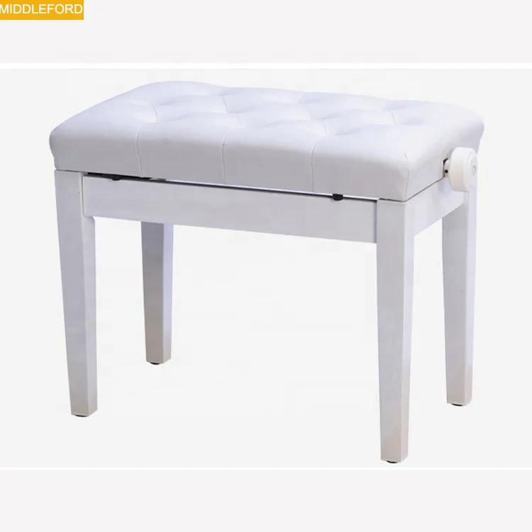 

Wholesale matching piano chair White Color Adjustable piano bench