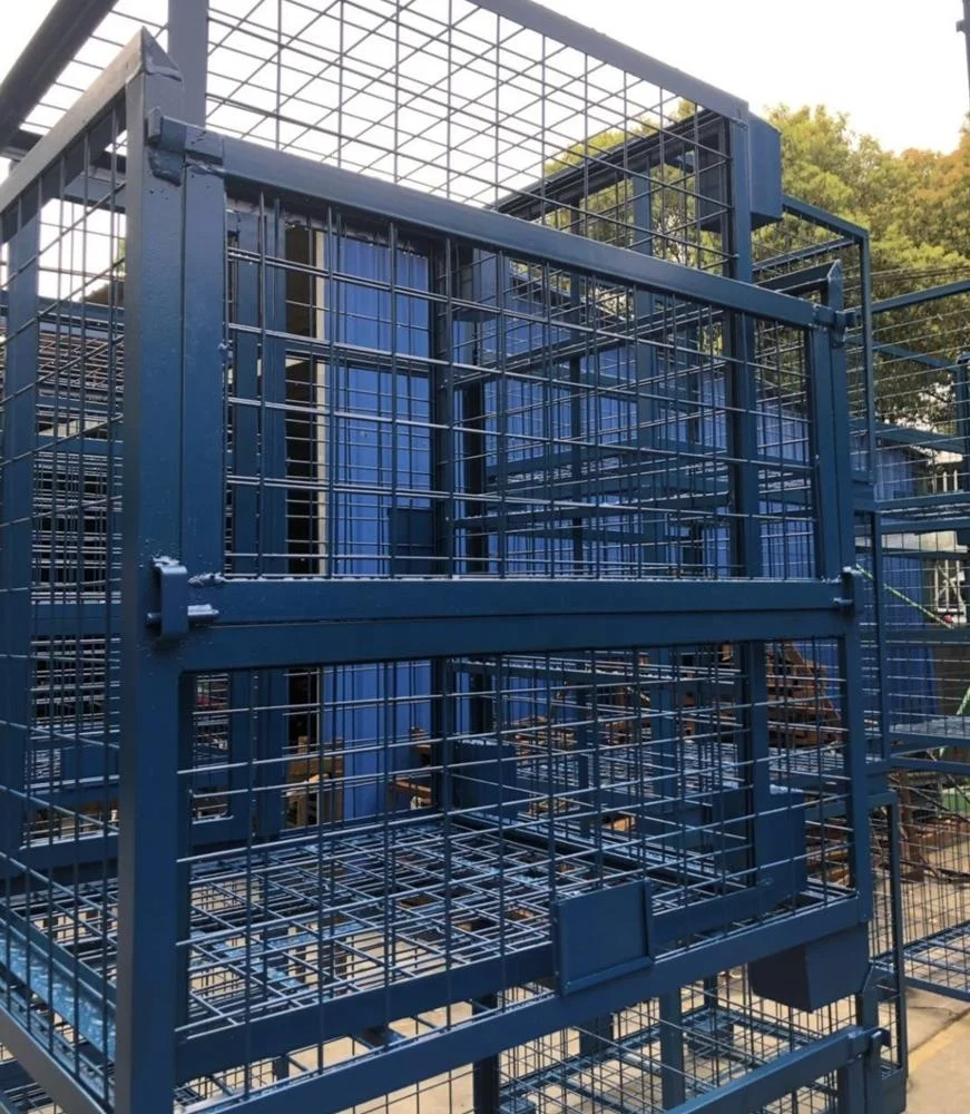 
Large capacity wire mesh metal stackable durable cage for logistics 