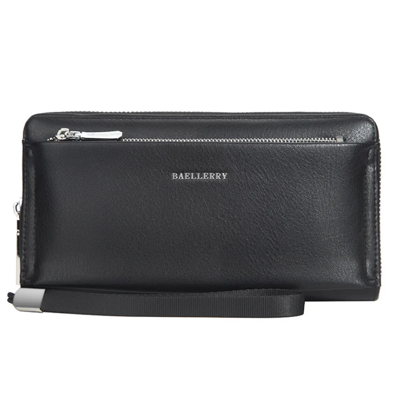 

Baellerry New Men's Retro Wallets High-Capacity Multi-Card Purse Long Zipper Clutch Wallet For Men