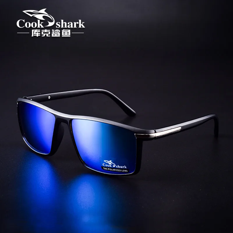 

Cook Shark Sunglasses Men's Tide Polarized Color Change Sunglasses Driving Glasses New UV Protection Driver's Mirror
