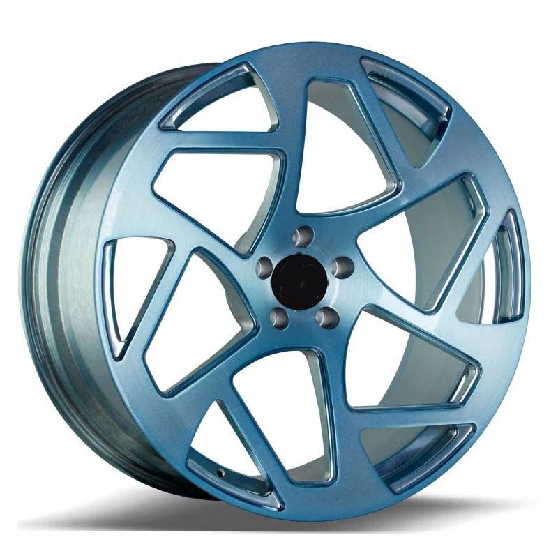 18 Inch To 20 Inch Super Deep Concave Sea Blue Polished Lip Forged 18 Or 20 Inch Wheels For Towing