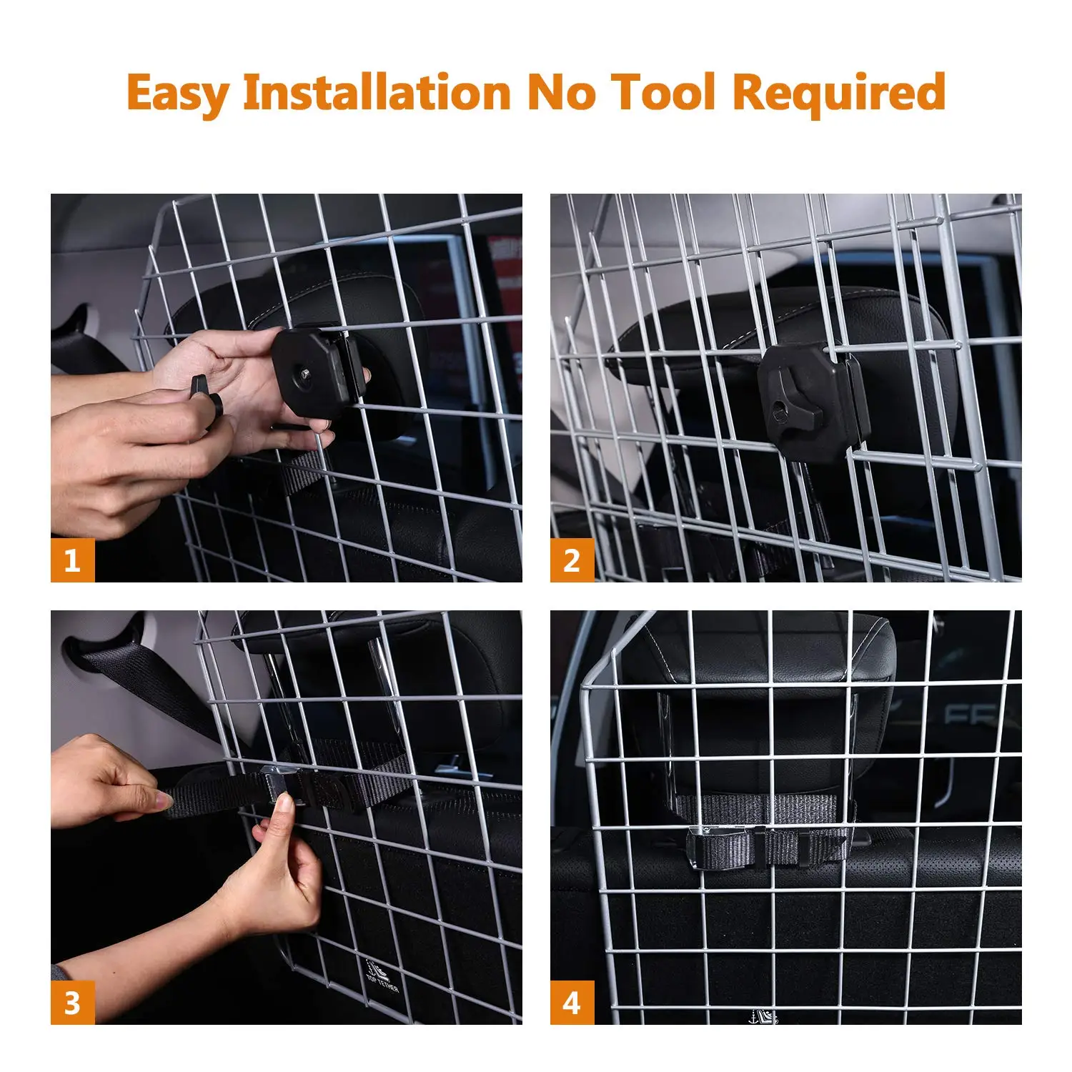 Foldable Dog Barrier For Suv Car & Vehicles,Adjustable Pet Barrier Car
