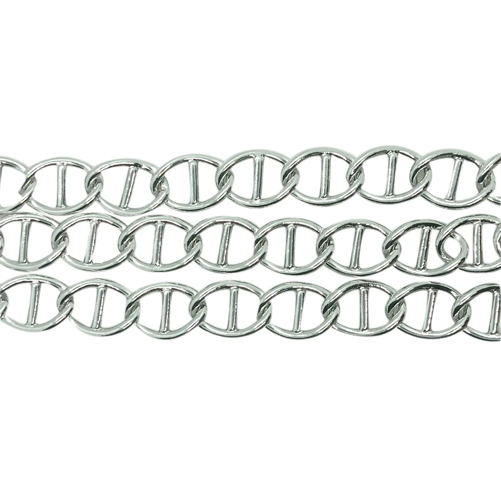 

zinc alloy new design silver chain jewelry women chain hand bags nickle silver chaine, Customized