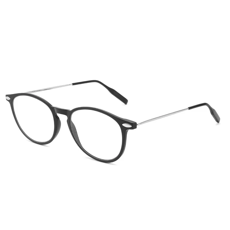 

New high-definition anti-blue light flat reading glasses Fashion TR90 screwless folding reading glasses, Custom