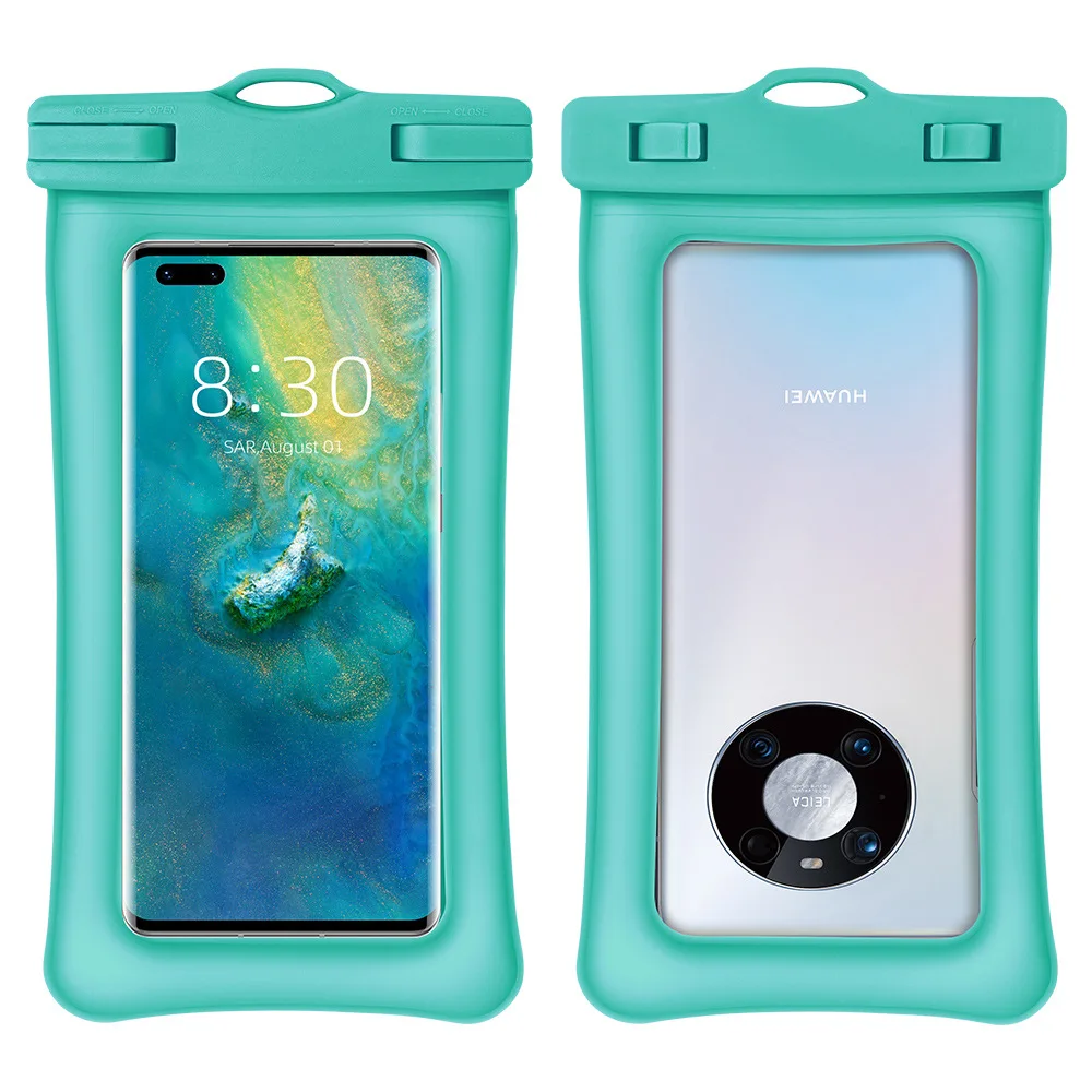 

Wholesale Large Colorful Floating Transparent Gasbag Mobile Phone Waterproof Bag Case for IPhone Samsung M02 HTC Xiaomi