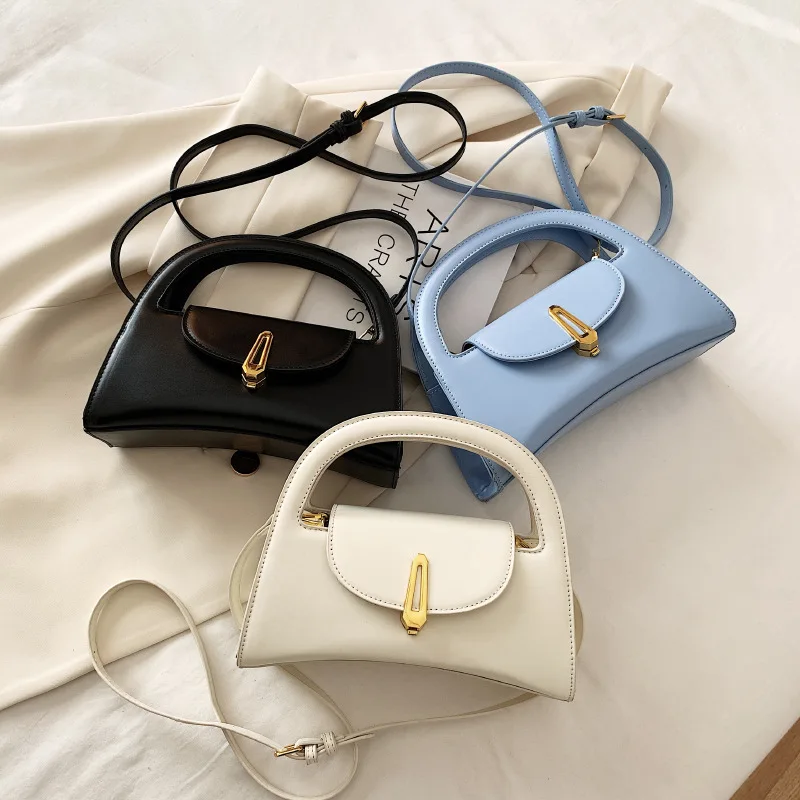 

Fashionable ladies handbag purses leather half moon handbag shoulder bag for woman