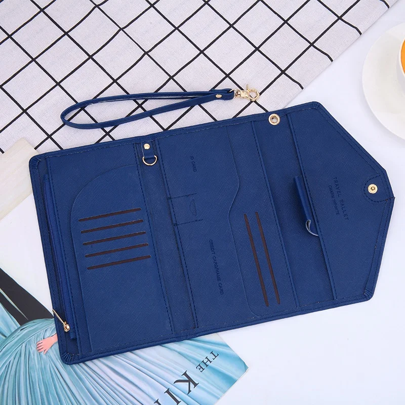 
MIYIN New wallet woman passport RFID passport book fashion function travel passport bag Large capacity travel hand in hand bag 