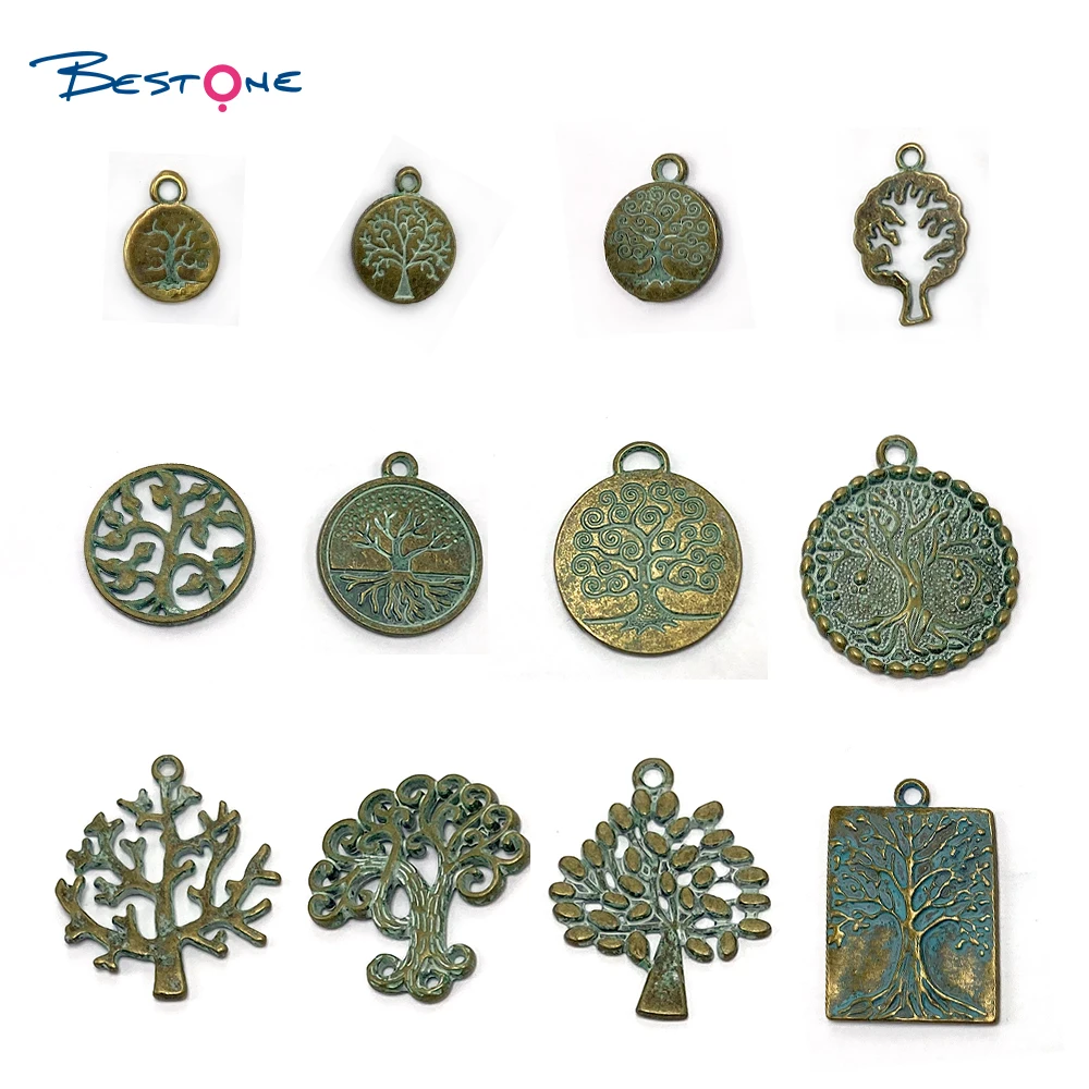 

Wholesale Antique Copper Life Tree Charm Pendant for Jewelry Making 100pcs