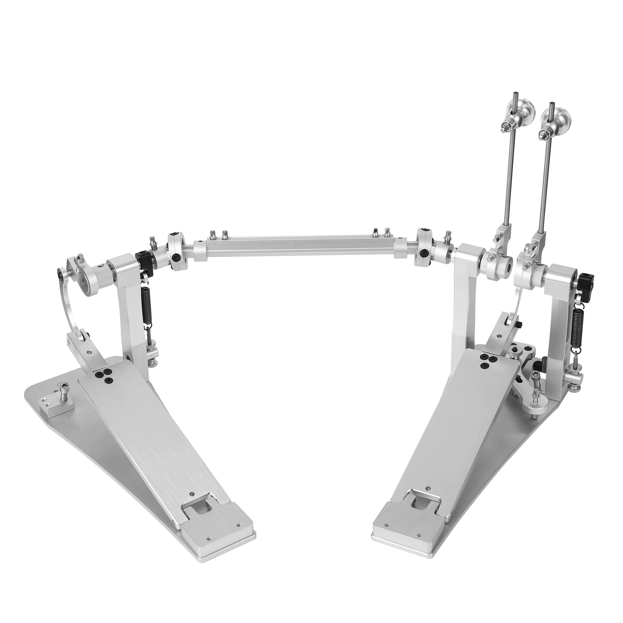 

Musoo Bass Drum Double Pedals with Hammers, Aluminum alloy, Silver