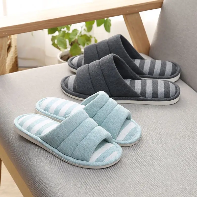 

D��p i trong ph��ng ng trong nh�� Women's Soft Indoor Bedroom Slippers Open Toe Cotton Memory Foam Shoes, Four colors, or customeized